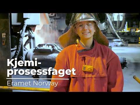 Lærling i kjemiprosessfaget hos Eramet Norway
