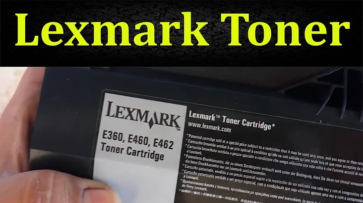 Lexmark E360 / E460 / E462 Toner Cartridge Refill