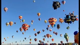 The Albuquerque Balloon Fiesta 2023 Special Shapes Rodeo Timelapse HD 51st Anniversary