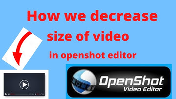 How we decrease the Area of video in openshot video editor