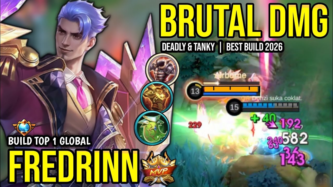 FREDRINN BEST BUILD 2026 | BUILD TOP 1 GLOBAL FREDRINN GAMEPLAY | MOBILE LEGENDS✓