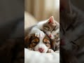🐶🐱 Adorable Puppy &amp; Kitten Share Sweet Moment! 🌟