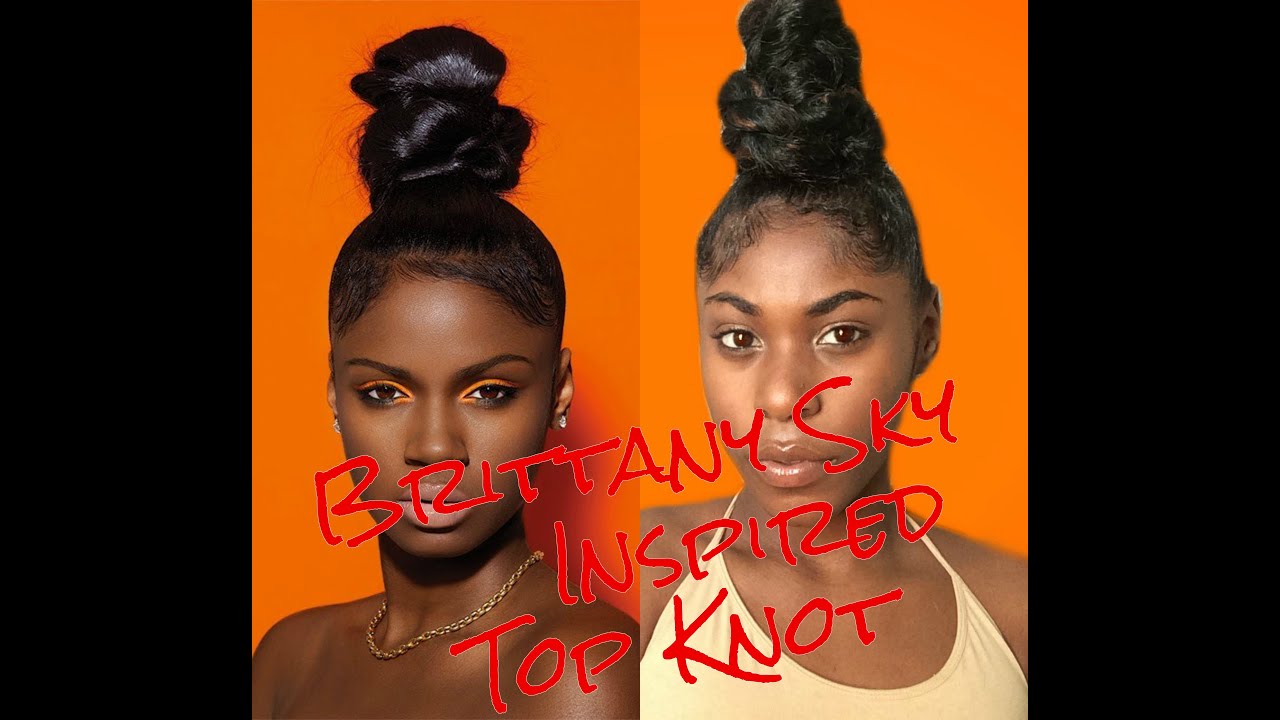 How To Brittney Sky Inspired Top Knot Ninja Bun By Daezhane Xo