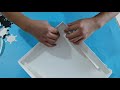 How to fold the paper lid of square cake box