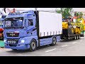 RC EXCAVATOR VOLVO 480D TRANSPORT, RC TRUCKS, RC MACHINES, RC DOZER, RC WHEEL LOADER WORK HARD!!