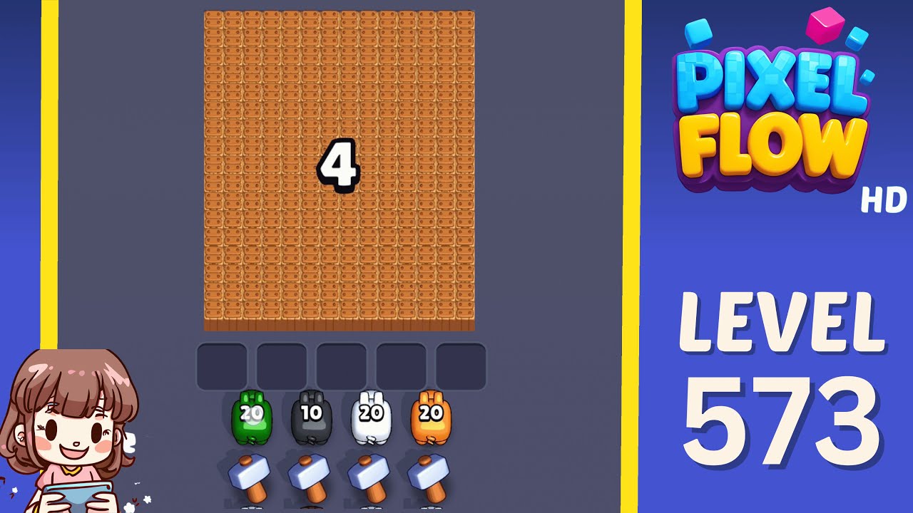 Pixel Flow Level 573 Solution Walkthrough - YouTube