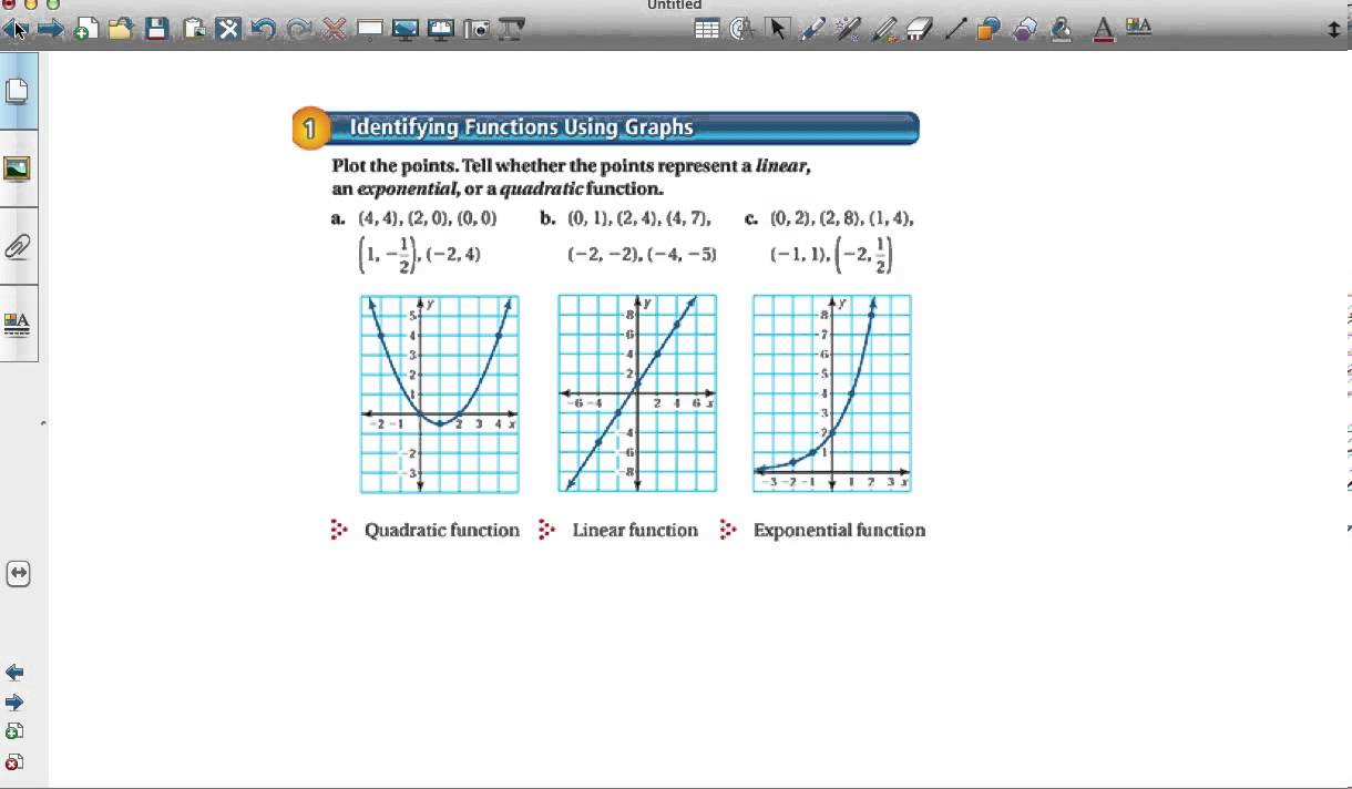 Comparing Linear, Exponential, and Quadratic Functions - YouTube