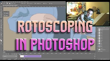 Rotoscoping in Adobe Photoshop2021 (line drawing and cell shading)
