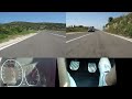 Kajza M3 E36 quad camera - Gajac-Pag D-106 best driving road - heel toe driving...Eisenmann Race