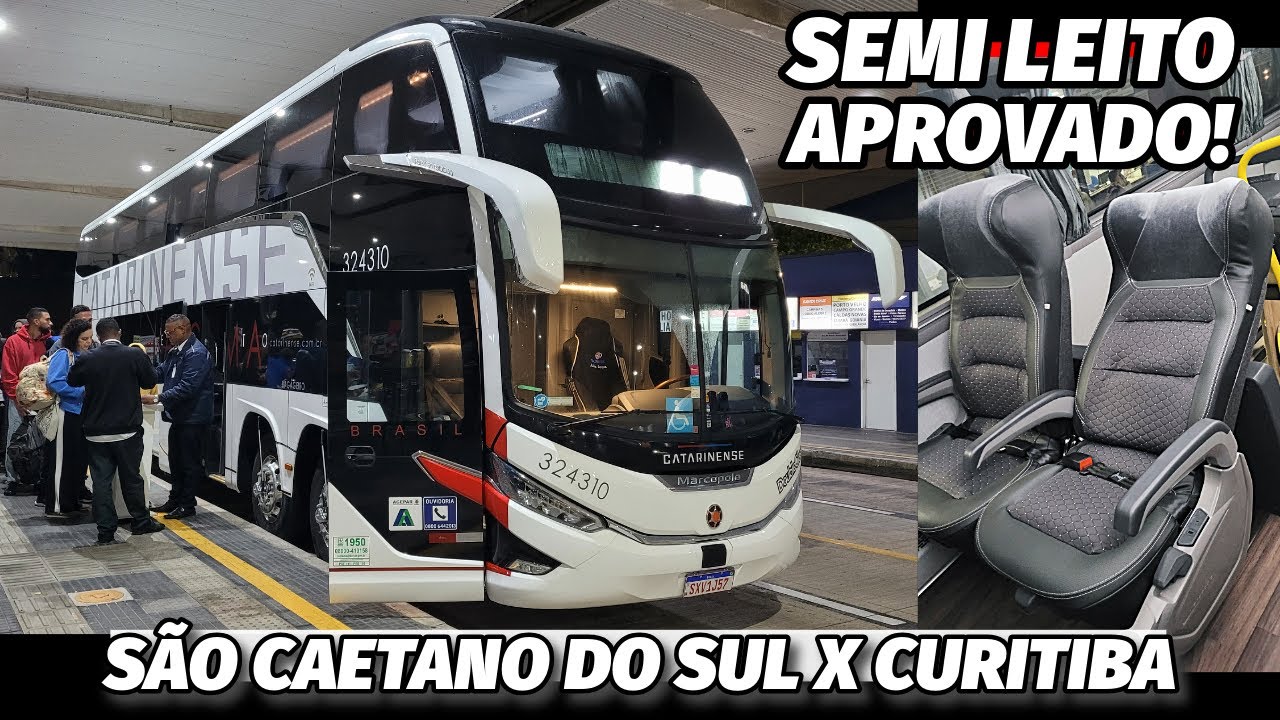 VIAJEI no NOVO SEMI LEITO da CATARINENSE! TRÂNSITO E ACIDENTE na SÃO CAETANO DO SUL x CURITIBA