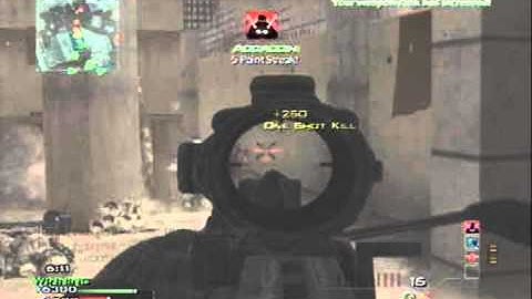 Barret 50.cal Gameplay + 6 Man Feed (Modern Warfare 3)