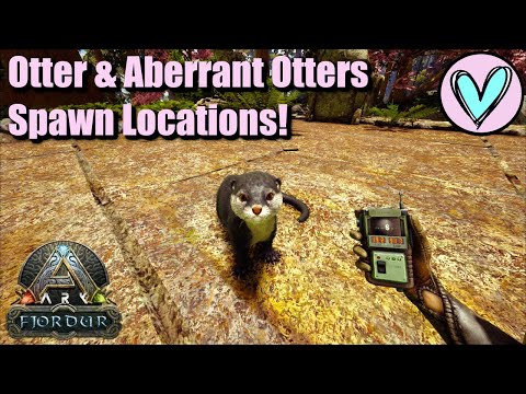 Otter & Aberrant Otters Spawn Locations! || Ark Fjordur! - YouTube