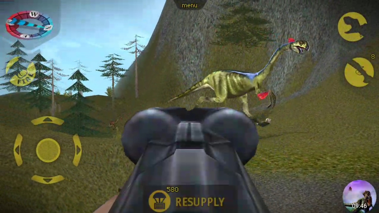 Carnivores Dinosaur Hunter Hunting Gigantoraptor With Db Shotgun And 