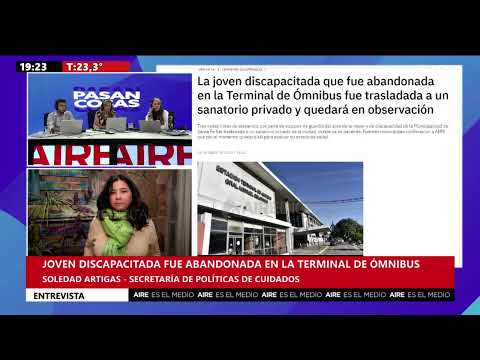 Soledad Artigas, secretaria de Políticas de Cuidado municipal, sobre la joven con discapacidad