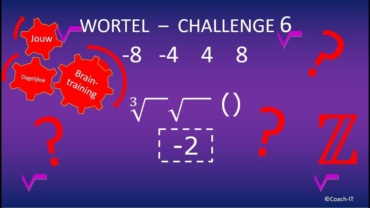 De Wortel - Challenge 6 *** Jouw dagelijkse braintraining *** Can you