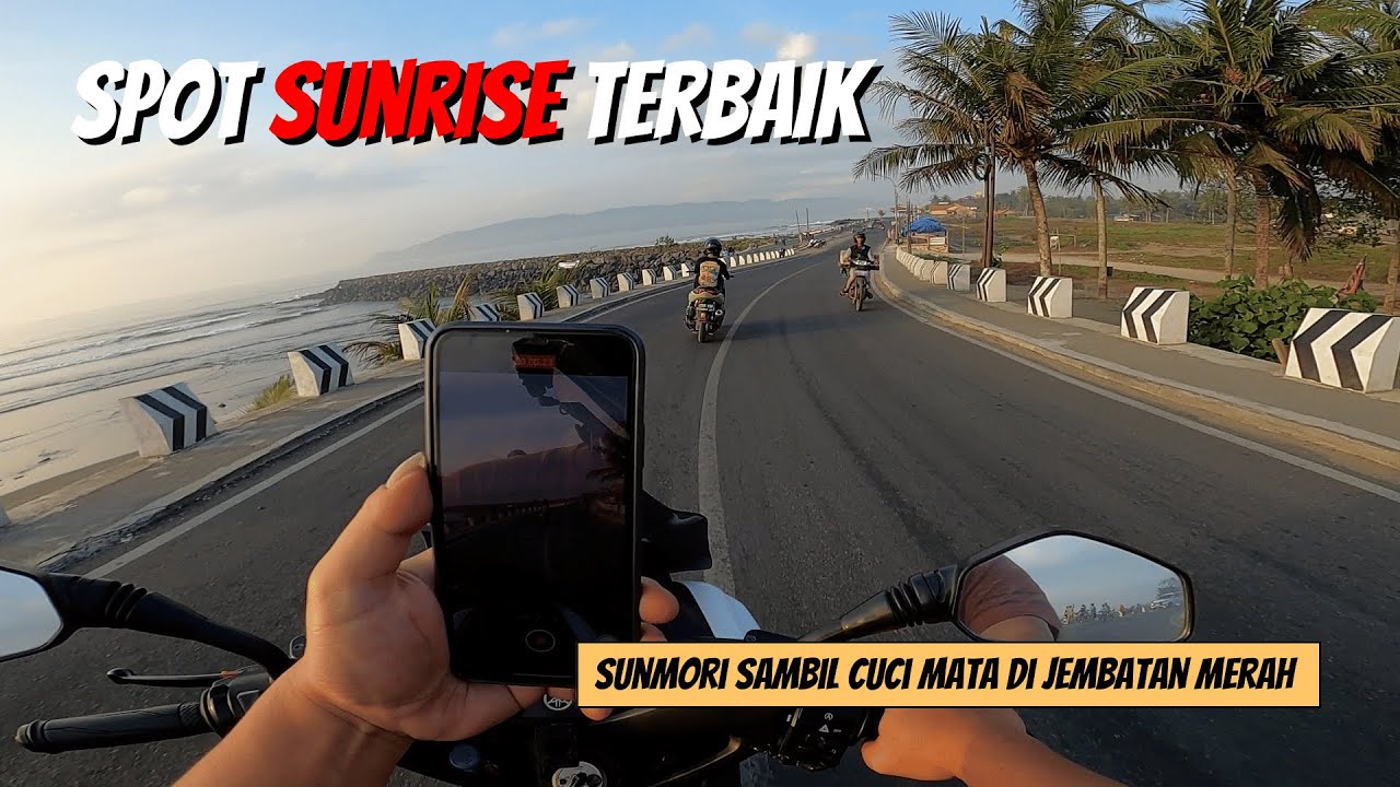 PANTAI TIMUR PANGANDARAN | SUNRISE POINT Jembatan Merah PANGANDARAN