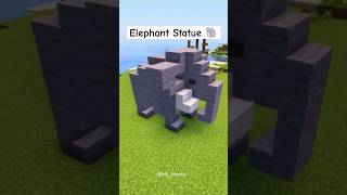 Cool Elephant Statue in Minecraft 🐘⚒️ #shorts