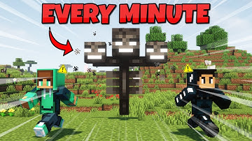 Minecraft, But a Random Mob Spawns Every Minute!