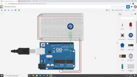 Tinkercad - Arduino ile Analog Değer Okuma (Potansiyometre)