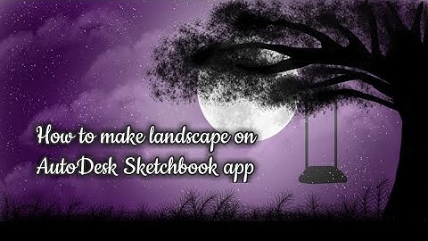 How to make landscape on AutoDesk Sketchbook app | **Time Lapse** | Sanya |