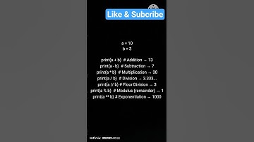 python operator #shortvideo #shorts #python