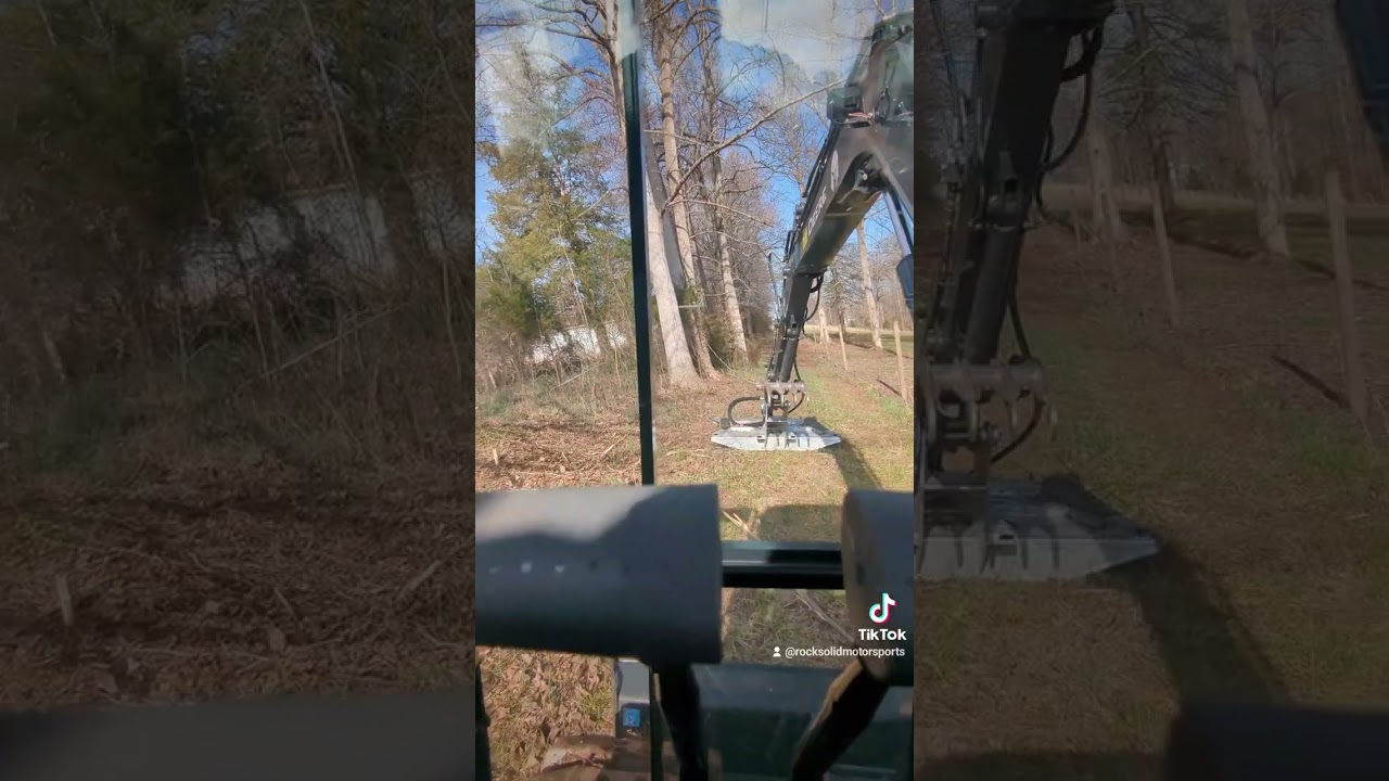 Trying out the Bushmaster 60" cutter for the first time on my 85g excavator.
