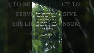 BIBLE VERSE MARK 10:45 #bible #shorts