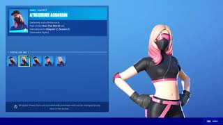 Fortnite Athleisure Assassin Skin Showcase
