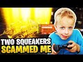 Two Rich Squeakers Scam Me! (Scammer Gets Scammed) Fortnite Save The World