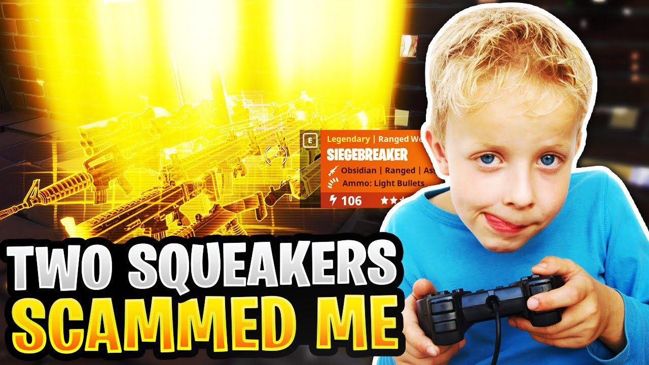 two rich squeakers scam me scammer gets scammed fortnite save the world - squeakers on fortnite