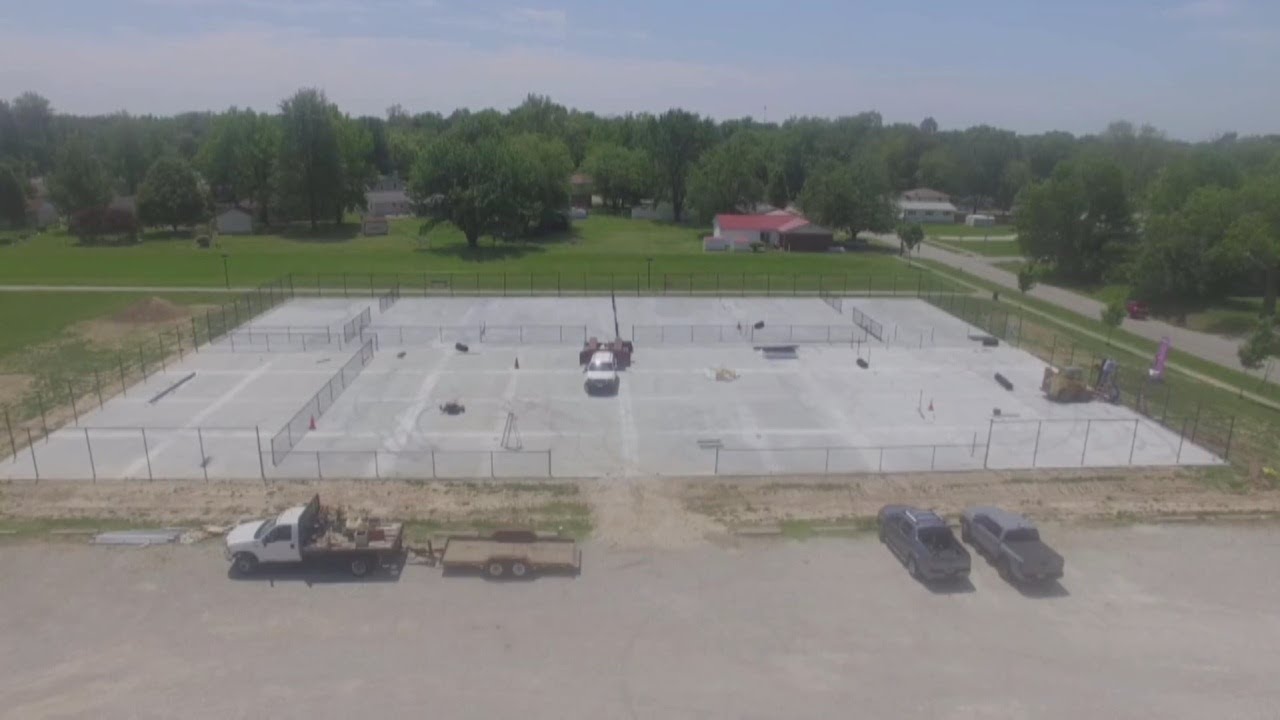 Construction for Olney pickleball courts progressing quickly YouTube