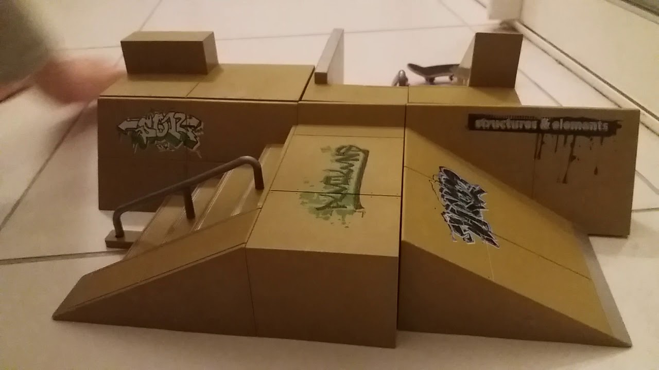 Présentation de mon nouveau skate parc + quelque figures de finger