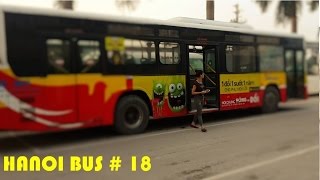 WHEELS ON THE BUS | Hanoi Bus No 18 - Xe Buýt Hà Nội Số 18  | the vehicles by HTBabyTV