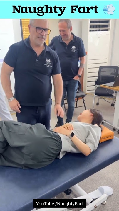 Chinese Girl farted during chiropractor test 💨💨🤣😂 #funny #farted #farts #chiropractor