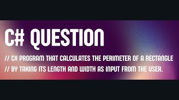 CodePark 0013 : Calculate the Perimeter and Area of a Rectangle in C# | Beginner Tutorial (Ubuntu)