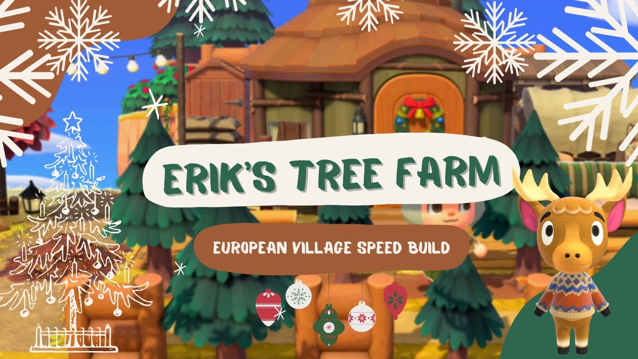 Christmas Tree Farm for Erik ACNH 2.0 SPEED BUILD 动物森友会圣诞树农场 YouTube