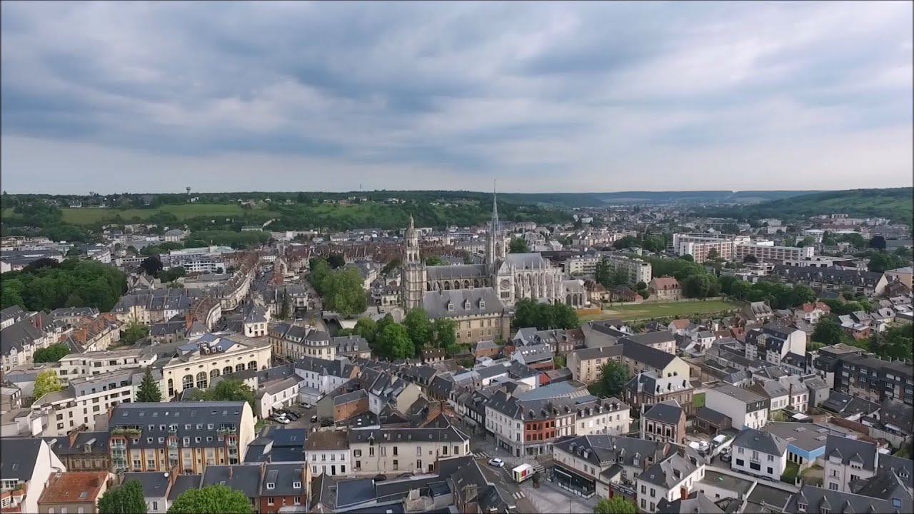 Evreux vue du ciel, visite de la capitale de l'Eure en Normandie