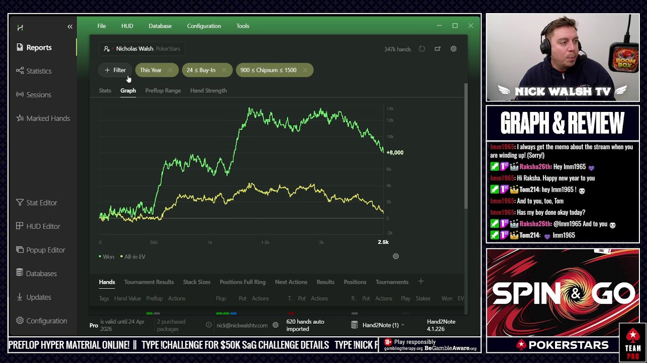 $25 Spin & Go ACTION w/PokerStars Team Pro: NickWalshTV