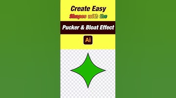 Create Easy Shapes with the Pucker & Bloat Effect in Adobe Illustrator | Quick Tutorial #art
