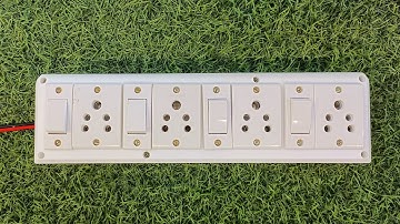 4 switch 4 socket extension board wiring connection 💯💯 बोर्ड वायरिंग कैसे करें ||