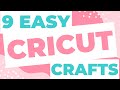 9 Beginner Friendly Cricut Projects To Start TODAY!