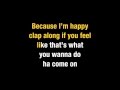 Pharrell williams   happy karaoke