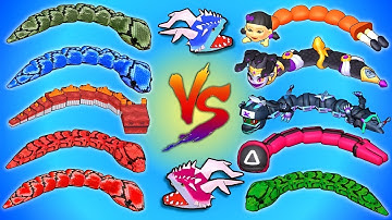 Unbelievable 😲 Very Interesting Noobs Gameplay 🌟💪 Rare Snake Vs VIP Snake 🐍⛎ Snake Clash #409