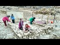 How Iranian Nomadic Girls Build Stone Houses, Bring Water with a Donkey, and Nomadic Life