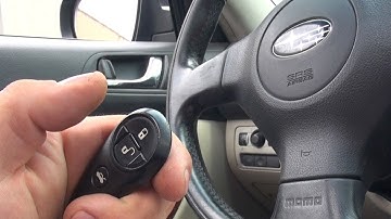 How to program a Dorman keyless entry remote 99132, 99152 for select Subaru models