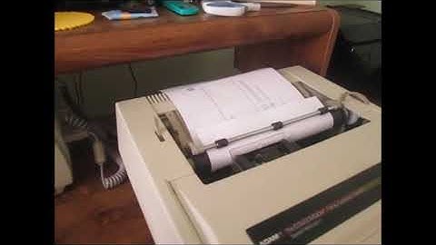 Coleco Adam - Printer Test & 13"  TV