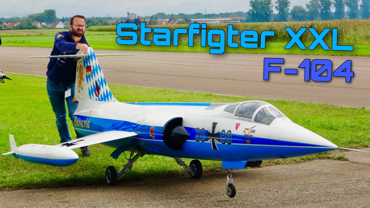 Потрясающий гигантский истребитель F-104 в масштабе 1:3, 90 кг, демонстрация полета Airworld