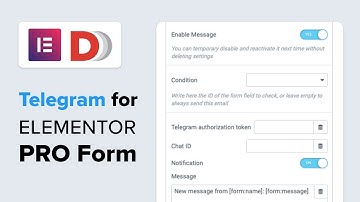 Telegram for Elementor Pro Form Extension Tuturial - Dynamic.ooo