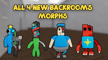 UPDATE - How To Find ALL 4 NEW BACKROOMS MORPHS in Find The Backrooms Morphs