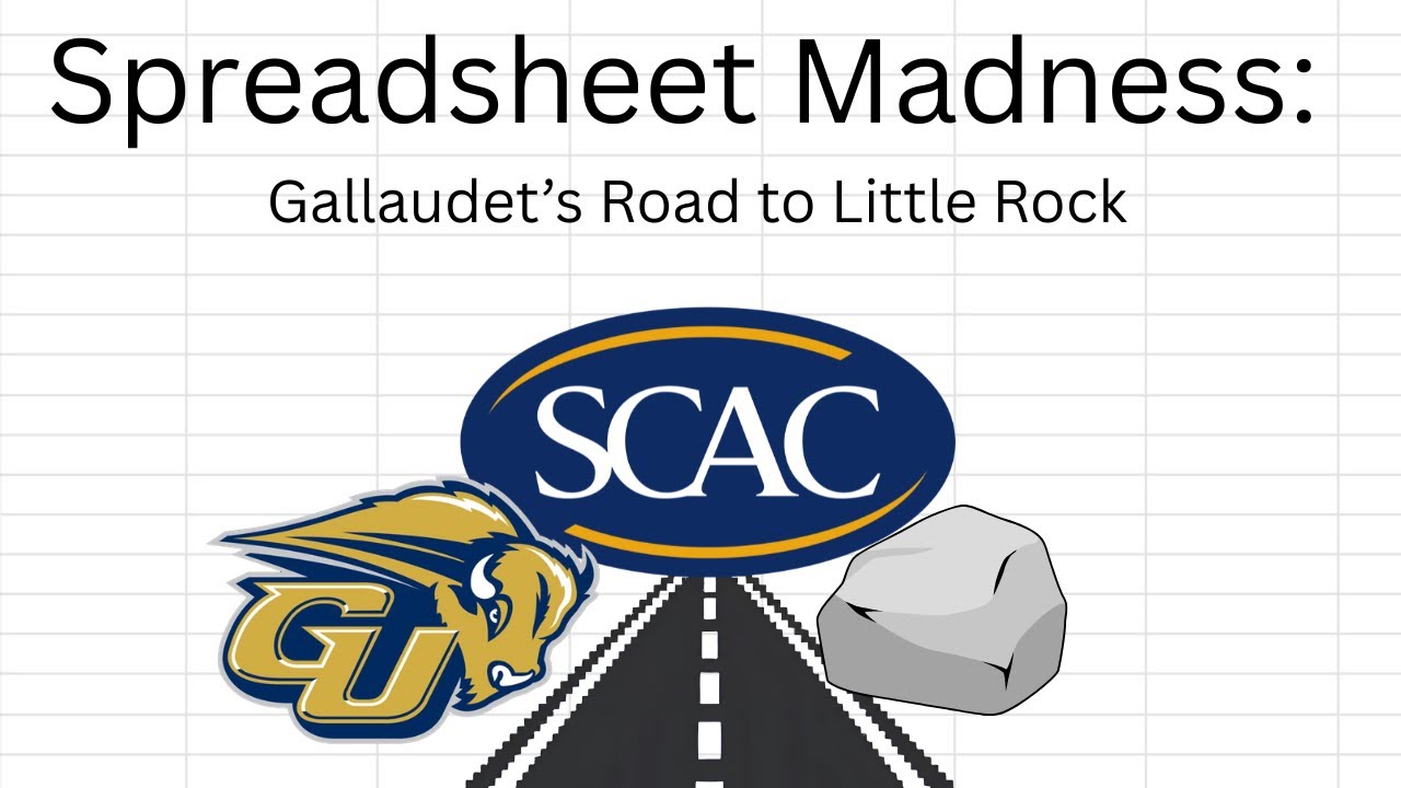 October 16th Spreadsheet Madness: A Look at Gallaudet’s Road to Little Rock - YouTube